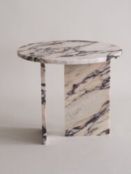 Arabesque marble side table