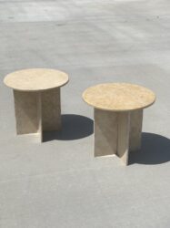 Travertine Round tables