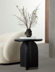 Crescent side table